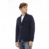 Giacca Classica in Tessuto Blu Distretto12 - XL