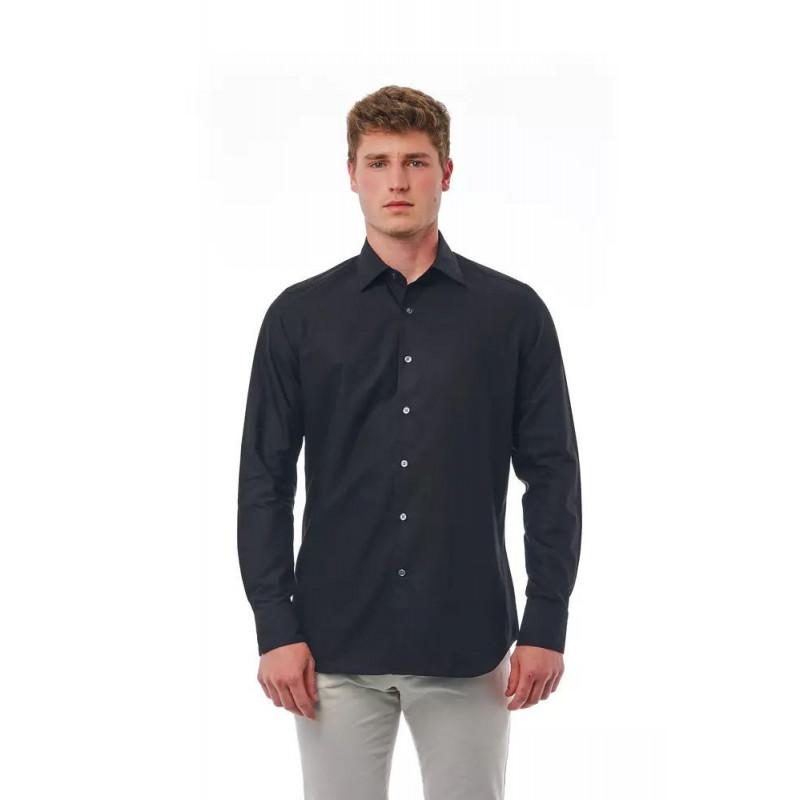 Camicia in cotone nero - XL