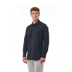 Camicia in cotone nero - XL