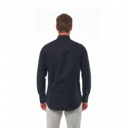 Camicia in cotone nero - XL
