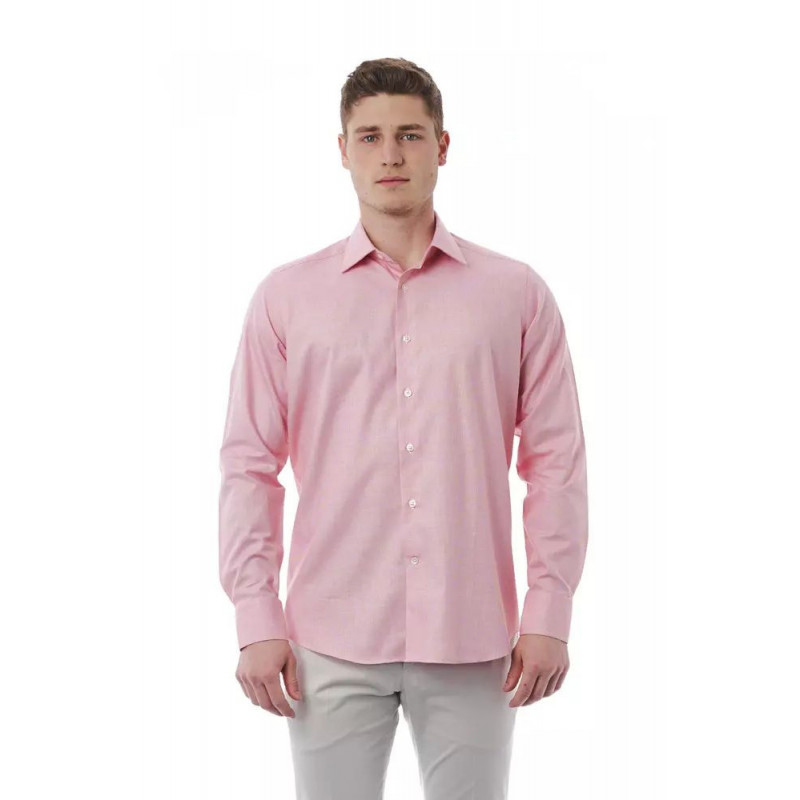 Camicia in cotone rosa - L