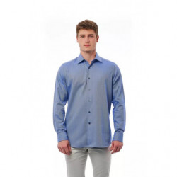 Camicia in cotone azzurro - M
