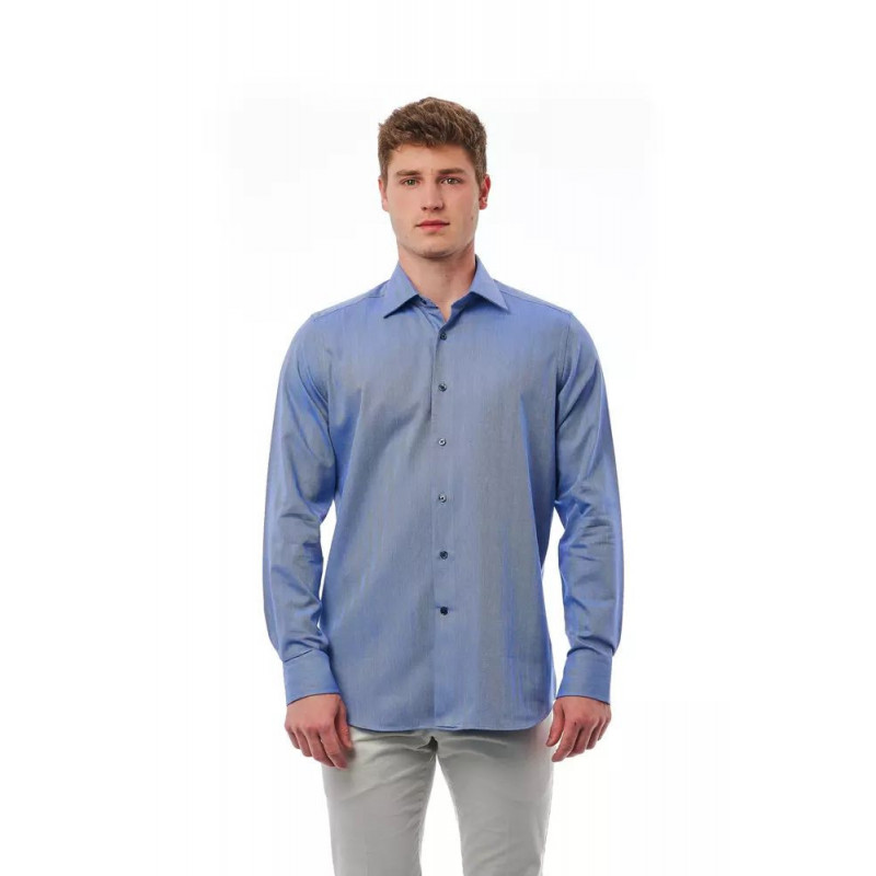Camicia in cotone azzurro - M