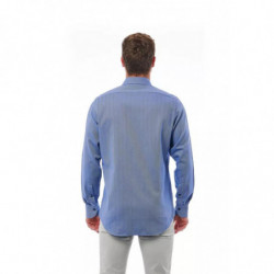 Camicia in cotone azzurro - M