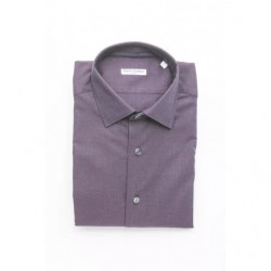 Camicia in cotone bordeaux...