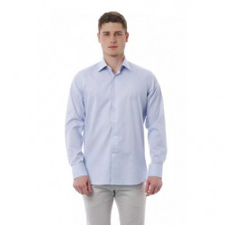 Camicia in cotone azzurro -...