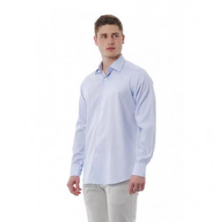 Camicia in cotone azzurro - 4XL
