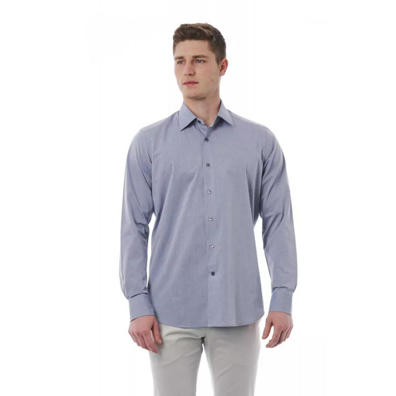 Camicia in cotone grigio - L