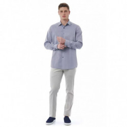 Camicia in cotone grigio - L