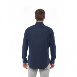 Camicia in cotone blu - M