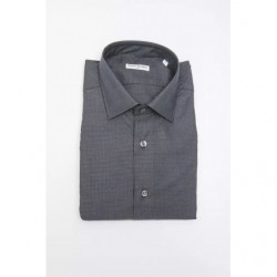 Camicia in cotone nero - XXL