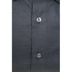Camicia in cotone nero - XL