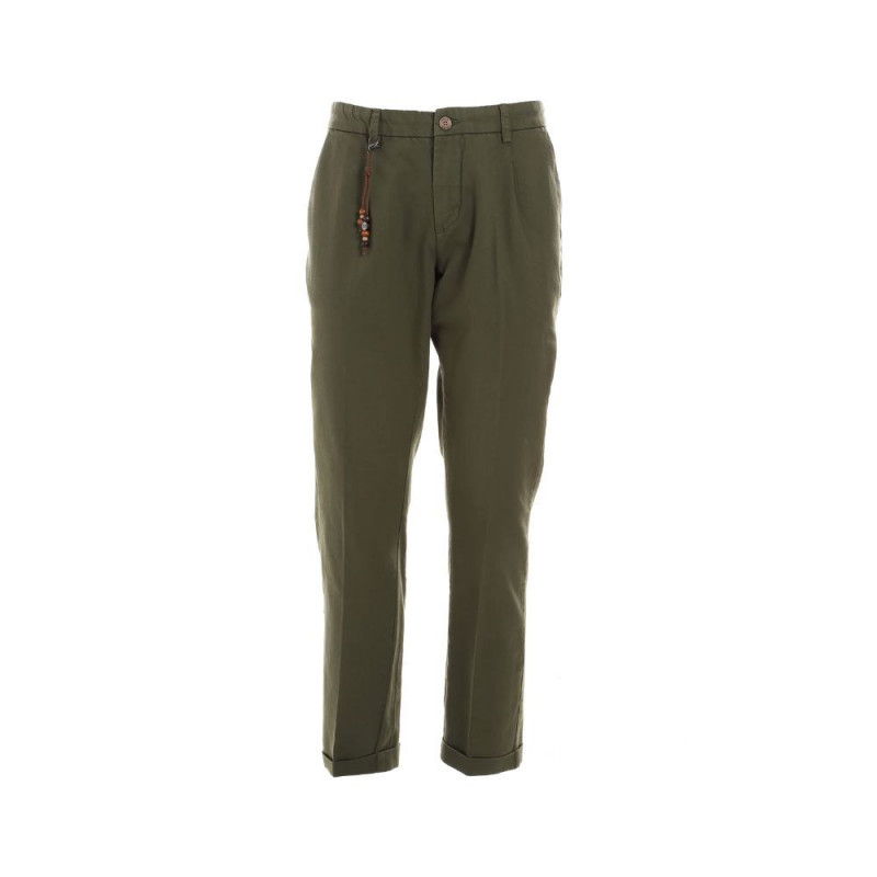 Jeans e pantaloni in cotone verde - W40