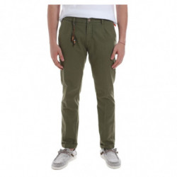 Jeans e pantaloni in cotone verde - W31