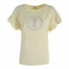 Top e maglietta in cotone giallo - S