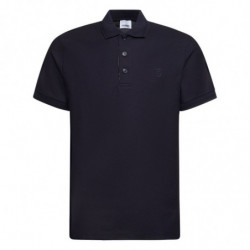Polo in cotone blu - L