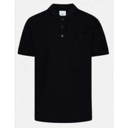 Polo in cotone nero - XXL