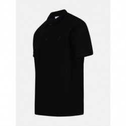 Polo in cotone nero - XXL