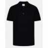 Polo in cotone nero - L