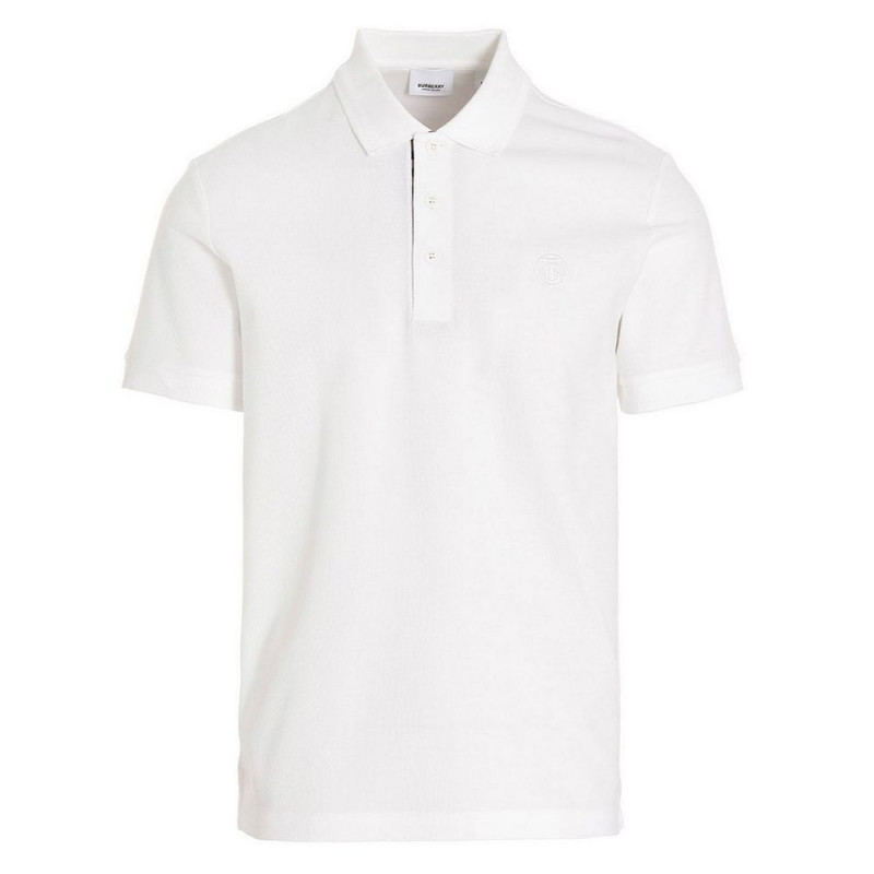 Polo in cotone bianco - S