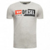 T-shirt in cotone grigio - L
