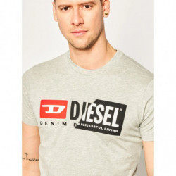 T-shirt in cotone grigio - L