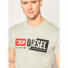 T-shirt in cotone grigio - L