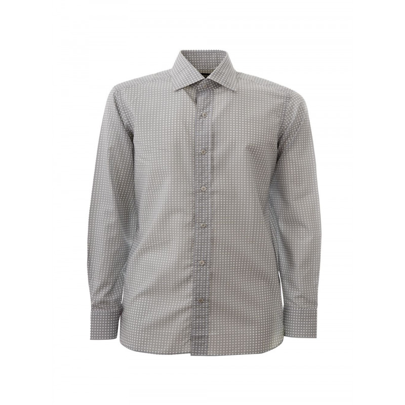 Camicia dalla vestibilità regolare con micro stampa allover - 39