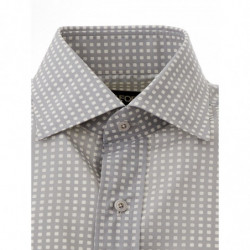 Camicia dalla vestibilità regolare con micro stampa allover - 39