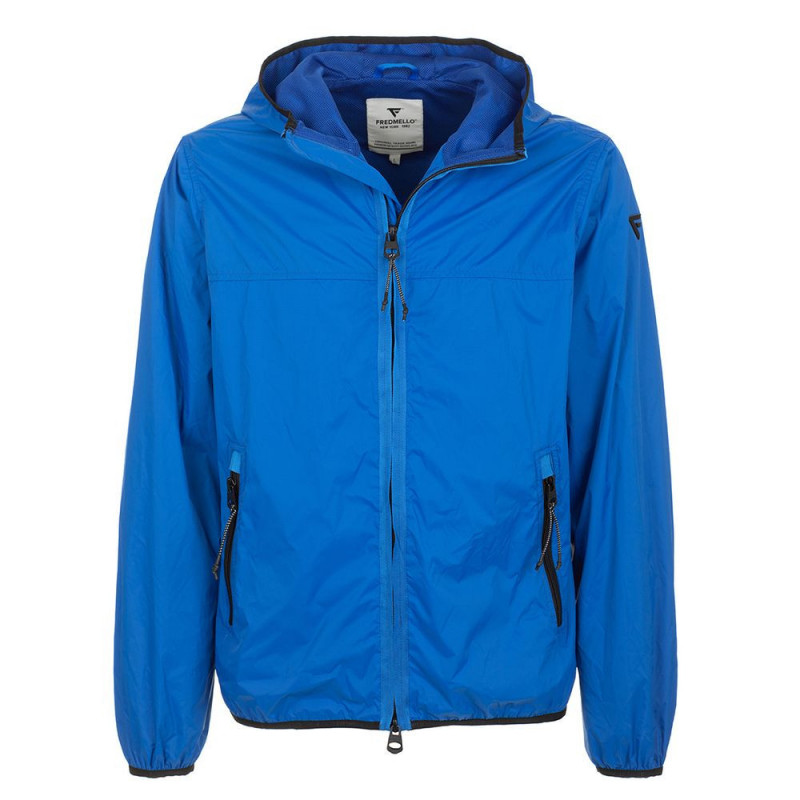 Giacca in nylon azzurro - L