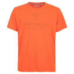 T-shirt in cotone arancione...