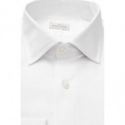 Camicia bianca slim con colletto francese - 4XL