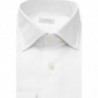 Camicia bianca slim con colletto francese - 4XL