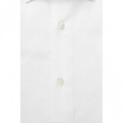 Camicia bianca slim con colletto francese - 4XL