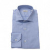 Camicia elegante azzurra vestibilità media - 4XL