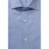 Camicia elegante azzurra vestibilità media - 4XL