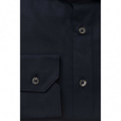 Bagutta Elegance: Camicia Blu In Cotone Collo Francese - 4XL
