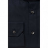 Bagutta Elegance: Camicia Blu In Cotone Collo Francese - 4XL
