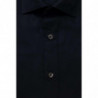 Bagutta Elegance: Camicia Blu In Cotone Collo Francese - 4XL