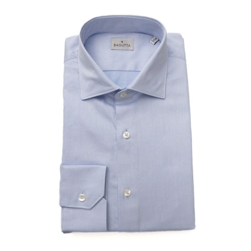 Camicia Elegante in Cotone con Collo Francese di Bagutta - 4XL