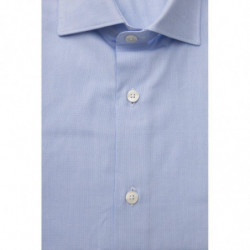 Eleganza Bagutta: Camicia collo francese azzurra - L