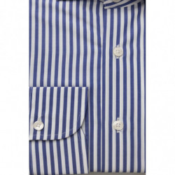 Camicia Bagutta in cotone con collo francese - Vestibilità media - S