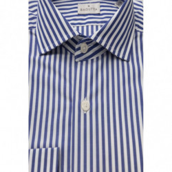 Camicia Bagutta in cotone con collo francese - Vestibilità media - 4XL