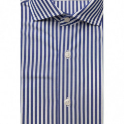 Camicia Bagutta in cotone con collo francese - Vestibilità media - 4XL