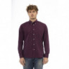 Camicia Baldinini Trend in misto cotone bordeaux - L