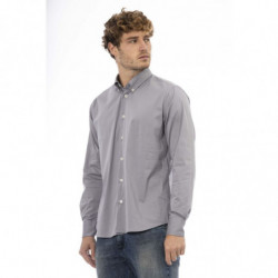 Camicia Baldinini Trend Chic in cotone grigio - 4XL