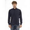 Camicia Baldinini Trend Blu In Cotone - Eleganza Italiana - 4XL