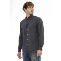 Camicia Baldinini Trend Chic in cotone grigio - L