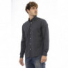 Camicia Baldinini Trend Chic in cotone grigio - L