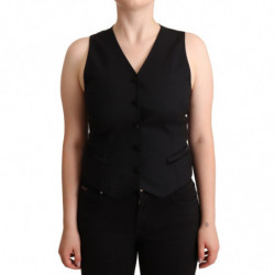 Top gilet in viscosa senza...